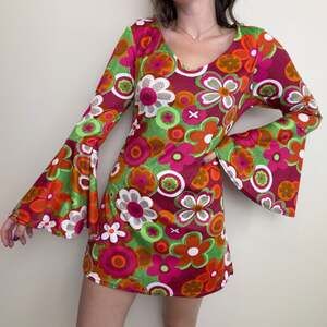 Vintage Groovy Mini Dress